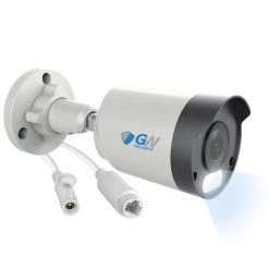 8-Channel 8MP 2TB NVR Smart Security Camera System with 8 Wired Bullet POE Cameras, Spotlight, Fixed Lens, Microphone by GW Security -ELECTRICAL TOOLS Store white gw security wired security camera systems gw8137mic8 2t 4f 1000