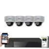 8-Channel 8MP 1TB NVR Security Camera System with 4 Wired Dome 4X Optical Zoom Camera, Color Night Vision, Microphone by GW Security