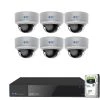 8-Channel 8MP 2TB NVR Security Camera System with 6 Wired Dome 4X Optical Zoom Camera, Color Night Vision, Microphone by GW Security