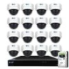 16-Channel 8MP 4TB NVR Smart Security Camera System w/16 Wired Dome Cameras 2.8 mm Fixed Lens Artificial Intelligence by GW Security