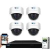 8-Channel 8MP 1TB NVR Smart Security Camera System with 4 Wired Dome Cameras 2.8 mm Fixed Lens Artificial Intelligence by GW Security