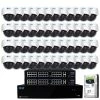 64-Channel 8MP 16TB NVR Smart Security Camera System w/48 Wired Dome Cameras 2.8 mm Fixed Lens Artificial Intelligence by GW Security