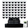 64-Channel 8MP 16TB NVR Smart Security Camera System w/56 Wired Dome Cameras 2.8 mm Fixed Lens Artificial Intelligence by GW Security