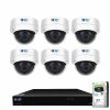 8-Channel 8MP 2TB NVR Smart Security Camera System with 6 Wired Dome Cameras 2.8 mm Fixed Lens Artificial Intelligence by GW Security