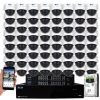 64-Channel 8MP 16TB NVR Smart Security Camera System w/64 Wired Dome Cameras 2.8 mm Fixed Lens Artificial Intelligence by GW Security