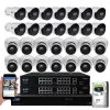 32-Channel 8MP 8TB NVR Smart Security Camera System with 16 Wired Turret and 16 Bullet Cameras 3.6 mm Fixed Lens AI, Mic by GW Security
