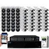 64-Channel 8MP 16TB NVR Smart Security Camera System with 28 Wired Turret and 28 Bullet Cameras 3.6 mm Fixed Lens AI by GW Security