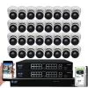 32-Channel 8MP 8TB NVR Smart Security Camera System w/ 32 Wired Bullet Cameras 3.6 mm Fixed Lens Artificial Intelligence by GW Security