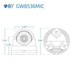 64-Channel 8MP 16TB NVR Smart Security Camera System w/40 Wired Bullet Cameras 3.6 mm Fixed Lens Artificial Intelligence by GW Security -ELECTRICAL TOOLS Store white gw security wired security camera systems gw8536mic40 16t 76 1000