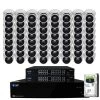 64-Channel 8MP 16TB NVR Smart Security Camera System w/64 Wired Turret Cameras 3.6 mm Fixed Lens Artificial Intelligence by GW Security