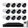 16-Channel 8MP 4K NVR 4TB Security Camera System with 12 Wired IP POE Cameras Bullet Fixed Lens, Artificial Intelligence by GW Security