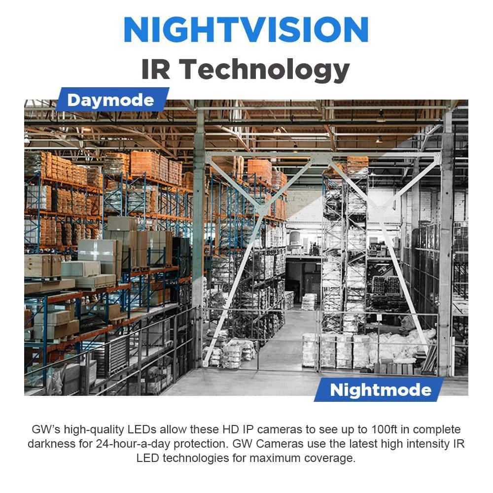 8-Channel 8MP 4K NVR 1TB Security Camera System with 4 Wired IP POE Cameras Bullet Fixed Lens, Artificial Intelligence by GW Security 9 8-Channel 8MP 4K NVR 1TB Security Camera System with 4 Wired IP POE Cameras Bullet Fixed Lens, Artificial Intelligence by GW Security - Image 9