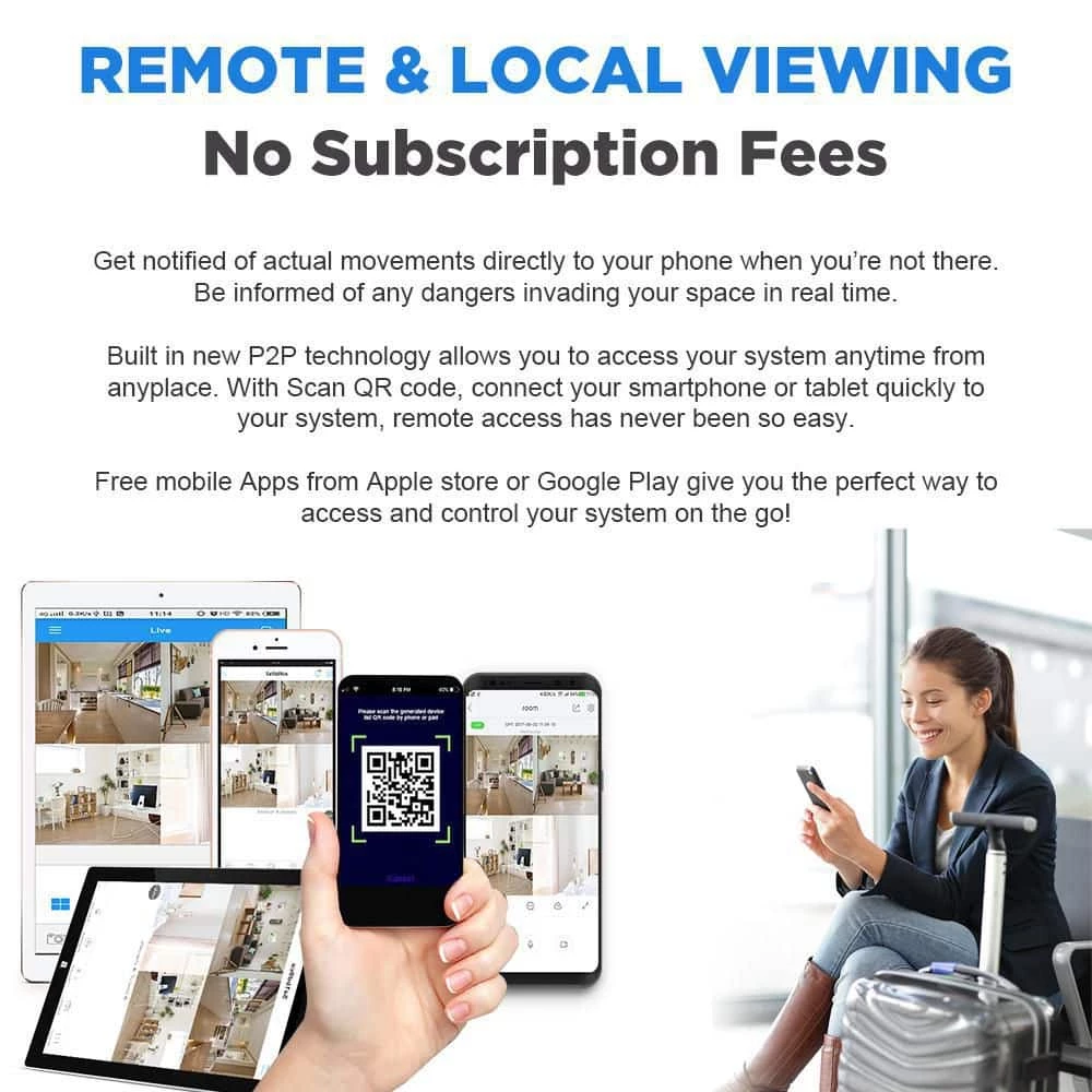 8-Channel 8MP 4K NVR 2TB Security Camera System with 6 Wired IP POE Cameras Bullet Fixed Lens, Artificial Intelligence by GW Security 2 8-Channel 8MP 4K NVR 2TB Security Camera System with 6 Wired IP POE Cameras Bullet Fixed Lens, Artificial Intelligence by GW Security - Image 2