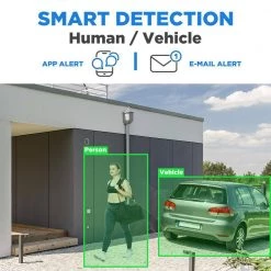 8-Channel 8MP 4K NVR 2TB Security Camera System with 8 Wired IP POE Cameras Bullet Fixed Lens, Artificial Intelligence by GW Security -ELECTRICAL TOOLS Store white gw security wired security camera systems gw8537ip8 2t 1f 1000