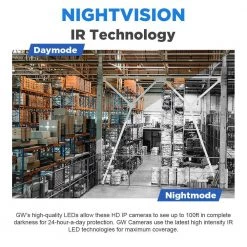 8-Channel 8MP 4K NVR 2TB Security Camera System with 8 Wired IP POE Cameras Bullet Fixed Lens, Artificial Intelligence by GW Security -ELECTRICAL TOOLS Store white gw security wired security camera systems gw8537ip8 2t 76 1000