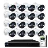 16-Channel 8MP 4TB NVR Security Camera System with 16 Wired Bullet Cameras 3.6 mm Fixed Lens 2-Way Audio, Spotlight by GW Security
